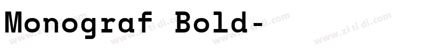 Monograf Bold字体转换